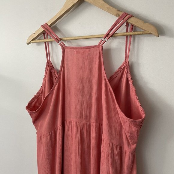 🌸BNWT!🌸 Maurices Boho Midi Dress XL Pink Crochet - Picture 12 of 13
